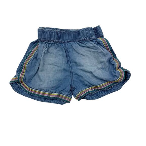 Peek Rainbow Denim Pull On Shorts - Picture 1 of 5